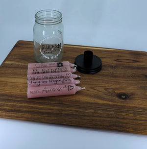 Kerze im Glas – personalisiert oder mit fertigem Spruch