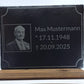 Fotogravur auf Schiefer – personalisierte Schieferplatte mit Foto & Text | Individuelle Geschenkidee