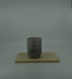 Freche Keramiktasse – Humor für jeden Morgen - Highland-Rind (Fitness)