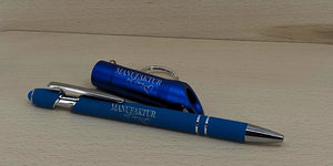 Werbe-Bundle mit Gravur – Kugelschreiber & Taschenlampe | Firmenlogo & Text